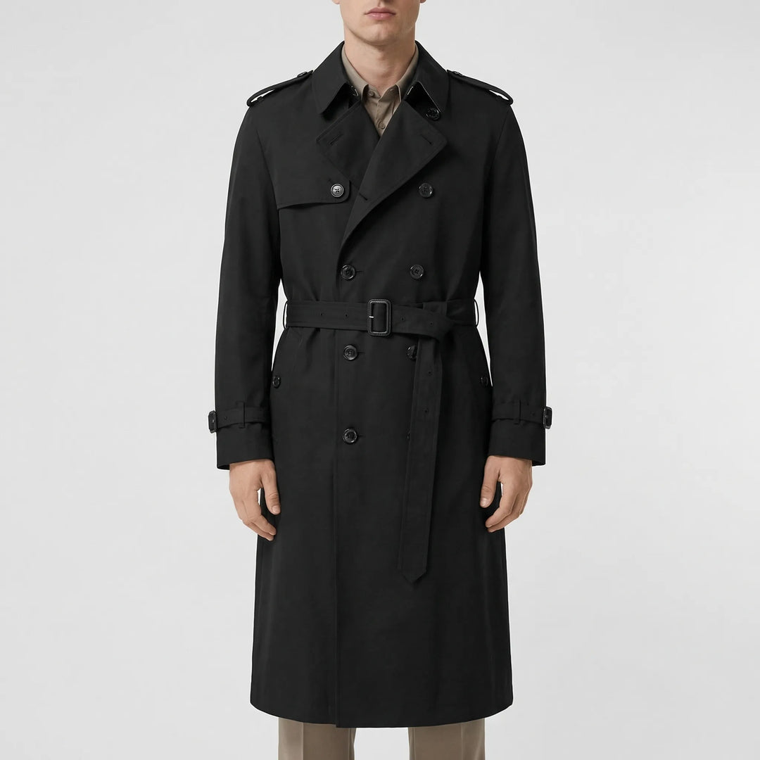 Trencova - Over-The-Knee Belted Trench Coat