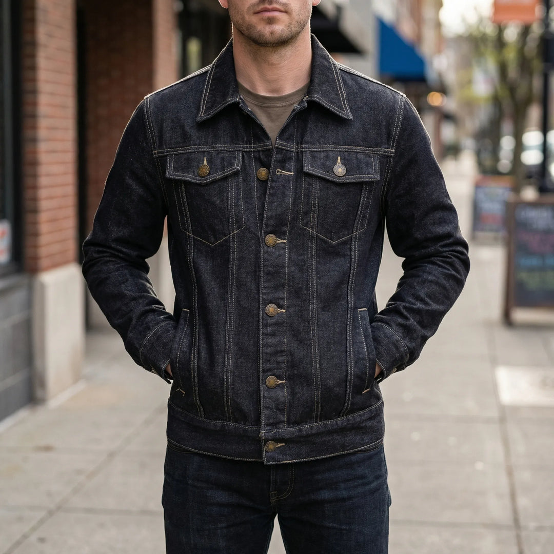 Trucklyn - Classic Button-Front Trucker Jacket