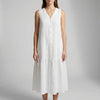 Sleeveless V-Neck Midi Dress for Women