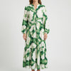 Long-Sleeve V-Neck Maxi Dress