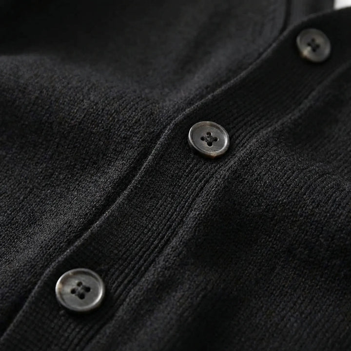 Velnox - V-Neck Button-Front Men's Cardigan