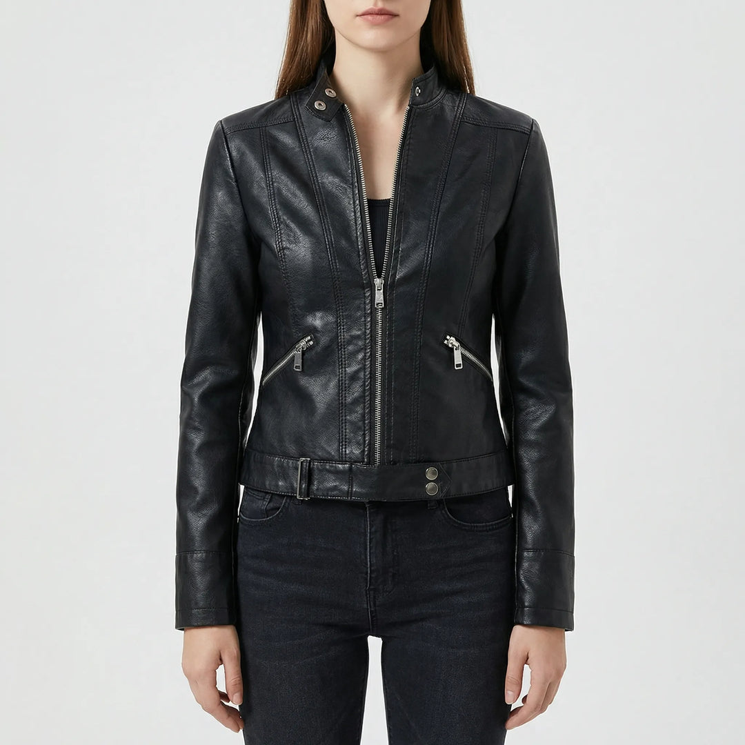 Velourex - Structured Moto-Style Women's Jacket