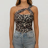 Asymmetrical One-Shoulder Fitted Bodysuit