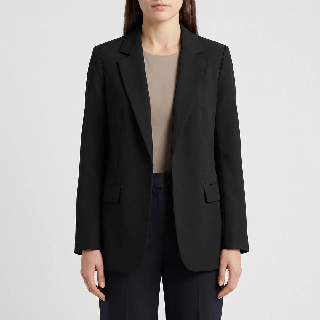 Veltona - Open-Front Women's Long Blazer