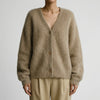 Oversized Button-Front Knit Cardigan for Women