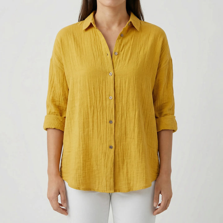 Veralux - Relaxed Fit Button-Down Women's Shirt