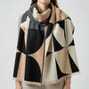 Reversible Oversized Poncho Scarf for Women