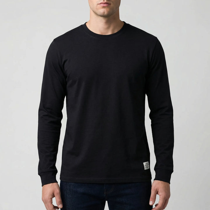Vestalo - Long-Sleeve Crew Neck Men's Shirt