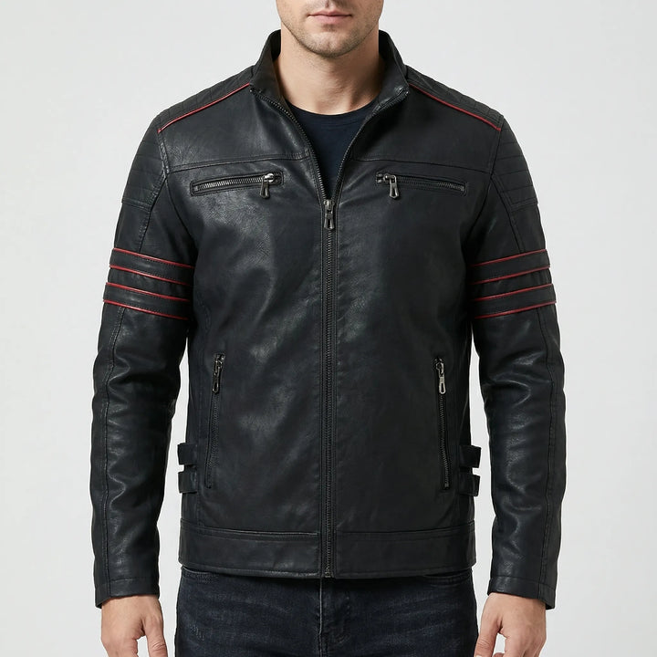 Voltrek - Tailored Biker-Style Zip-Up Jacket