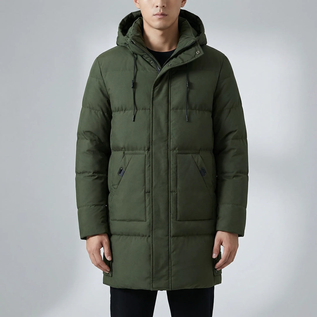 Vordex - Long Hooded Puffer Parka For Men