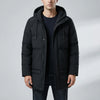 Insulated Hooded Mid-Length Jacket