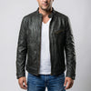 Stand-Collar Zip-Up Men's Jacket