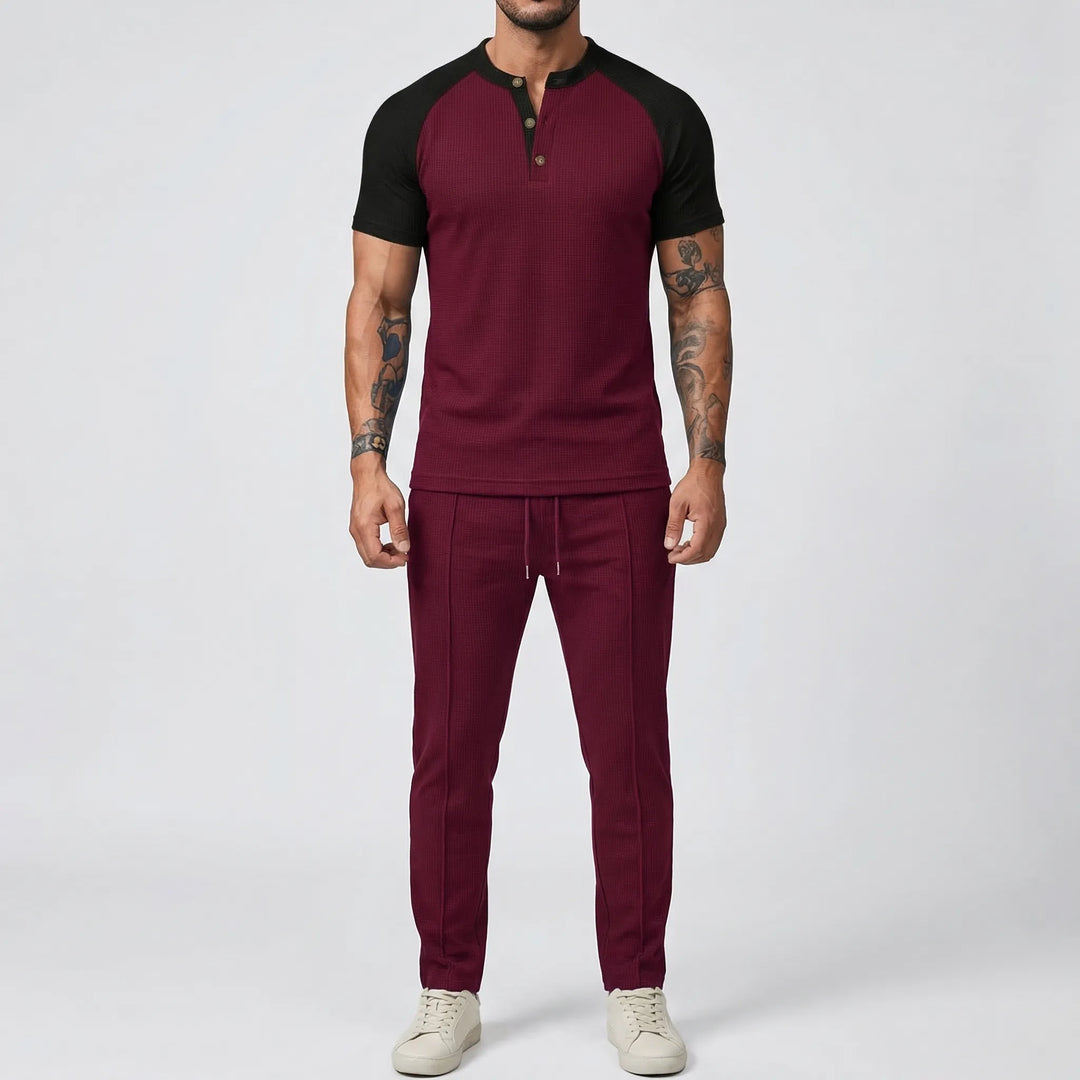 Wafflex - Waffle Texture 2-Piece Casual Set