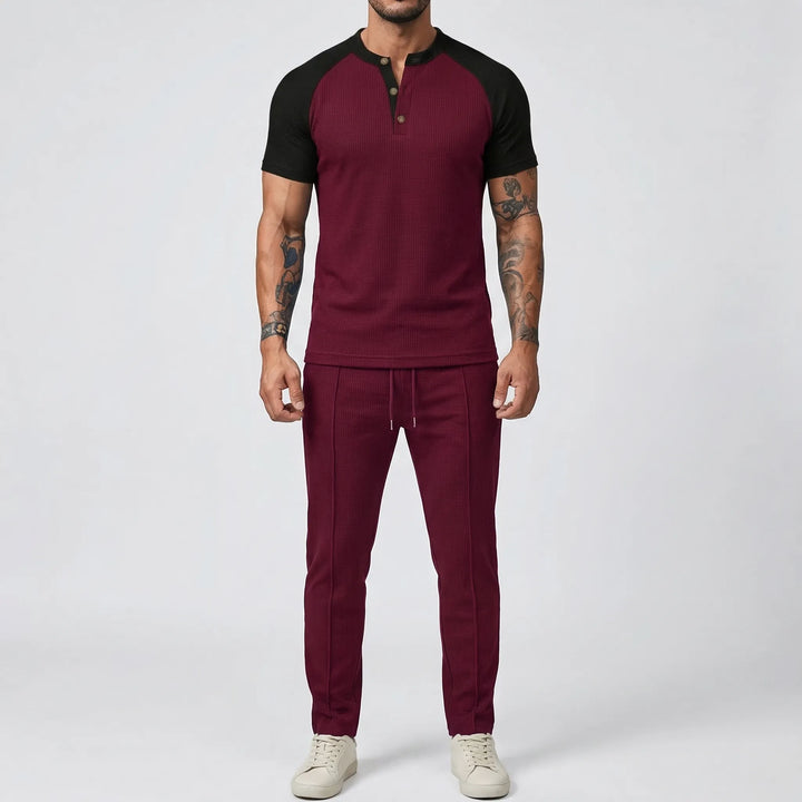Wafflex - Waffle Texture 2-Piece Casual Set