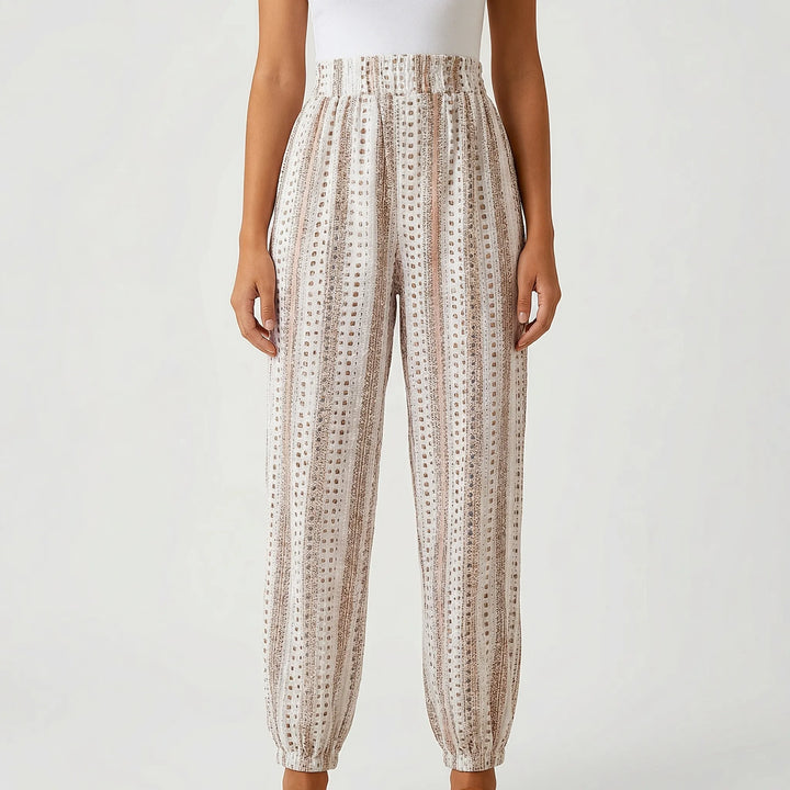 Wandrova - High-Waist Boho Harem Pants For Women