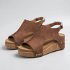 Open-Toe Wedge Sandal For Women