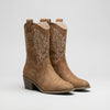 Embroidered Western Mid-Calf Pull-On Boot for Women