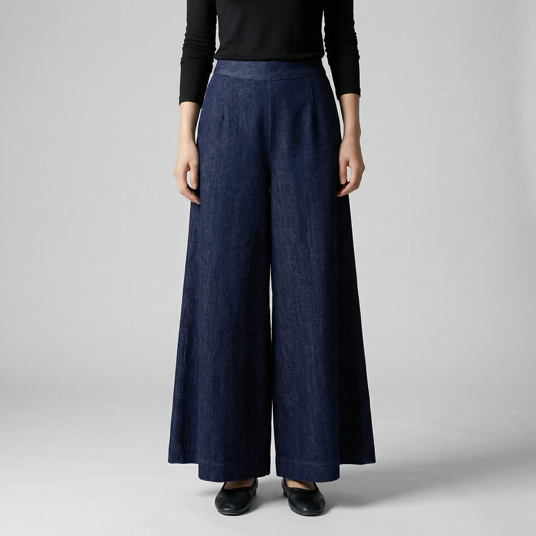 Wideaux - Full-Length Wide-Leg Women's Trousers
