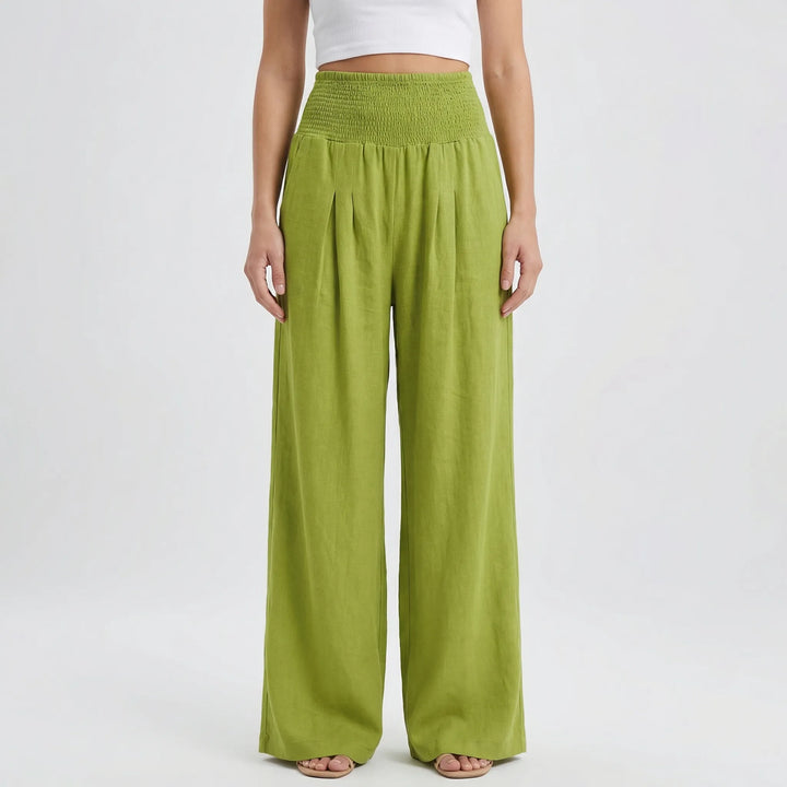 Widevelle - High-Waist Wide-Leg Palazzo Pants