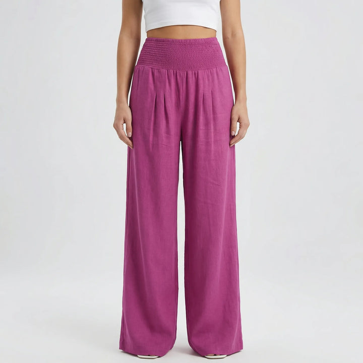 Widevelle - High-Waist Wide-Leg Palazzo Pants