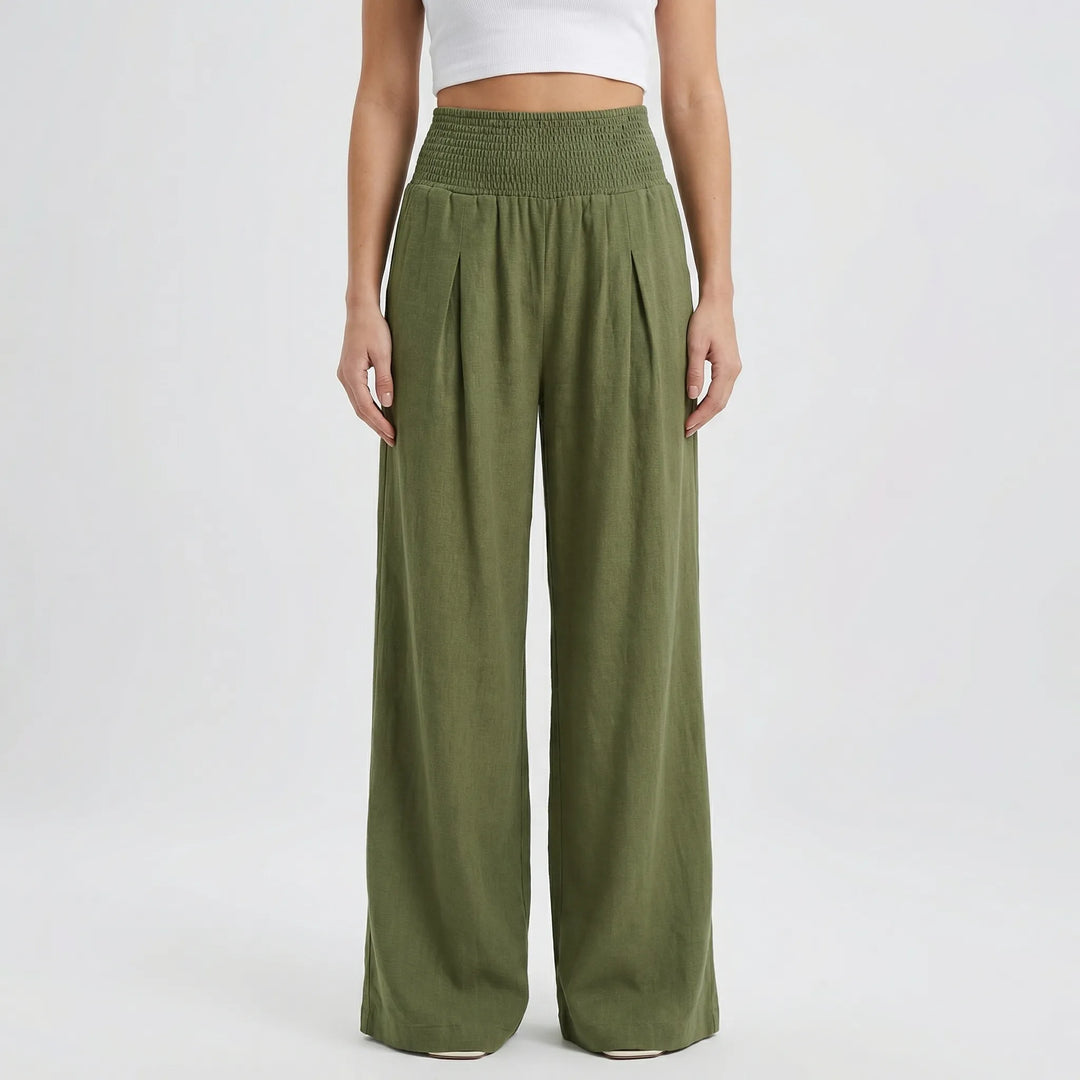 Widevelle - High-Waist Wide-Leg Palazzo Pants