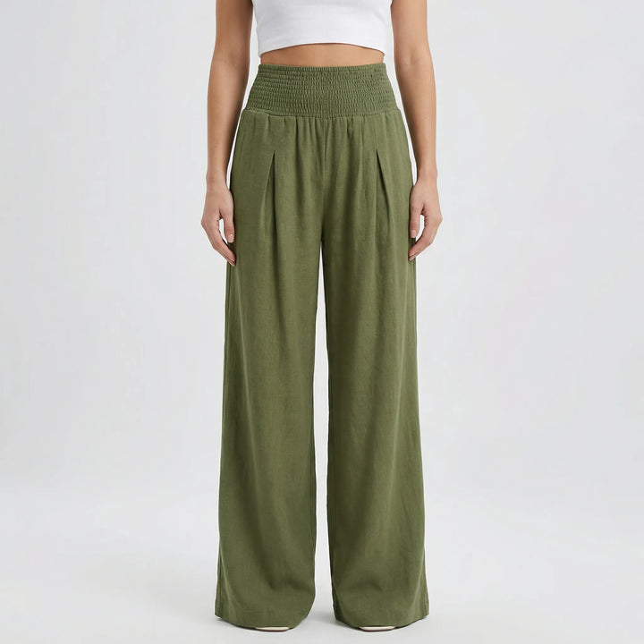 Widevelle - High-Waist Wide-Leg Palazzo Pants