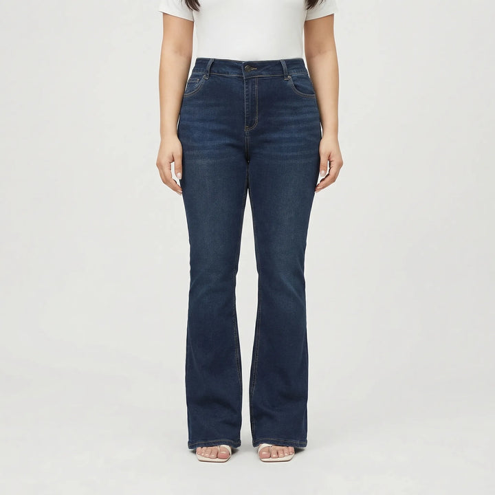 Wrenlow - High-Waisted Straight Leg Women's Jeans