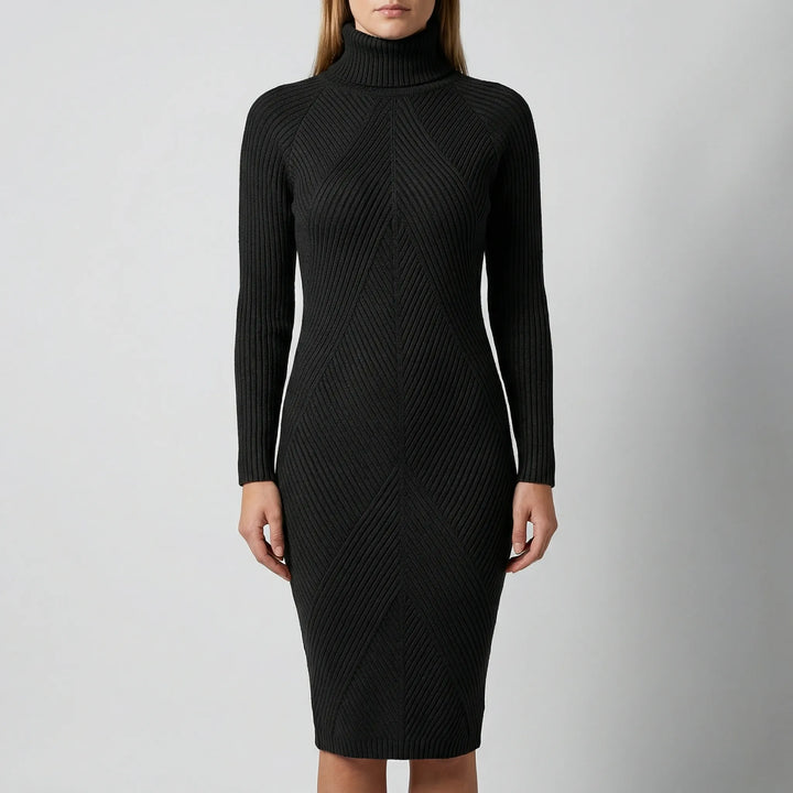 Wyntrika - Long Sleeve Knit Sweater Dress