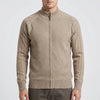Full-Zip Stand Collar Cardigan