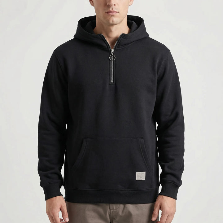 Zipwear - Half-Zip Hooded Pullover For Men