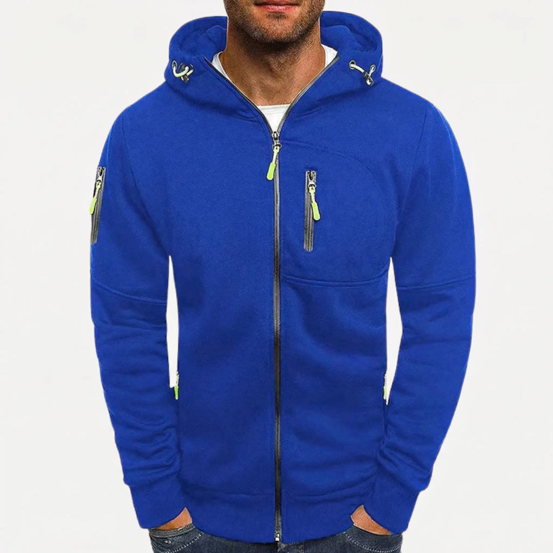 Zolvex - Full-Zip Hooded Sweatshirt Jacket For Men