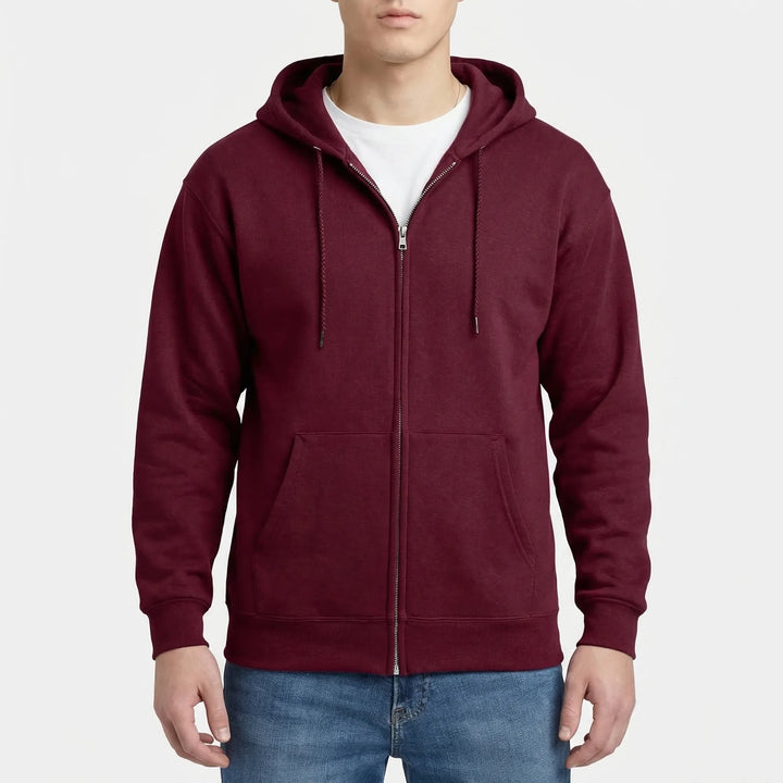 Zovlyn - Full-Zip Hooded Sweatshirt For Men