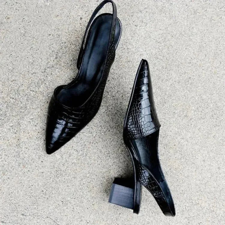 Adriana Women's Pointed Toe Slingback Heels