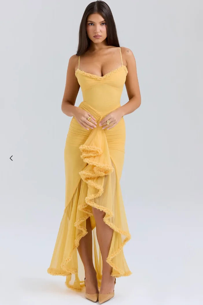 Alexandra Women's Ruched Maxi Dress