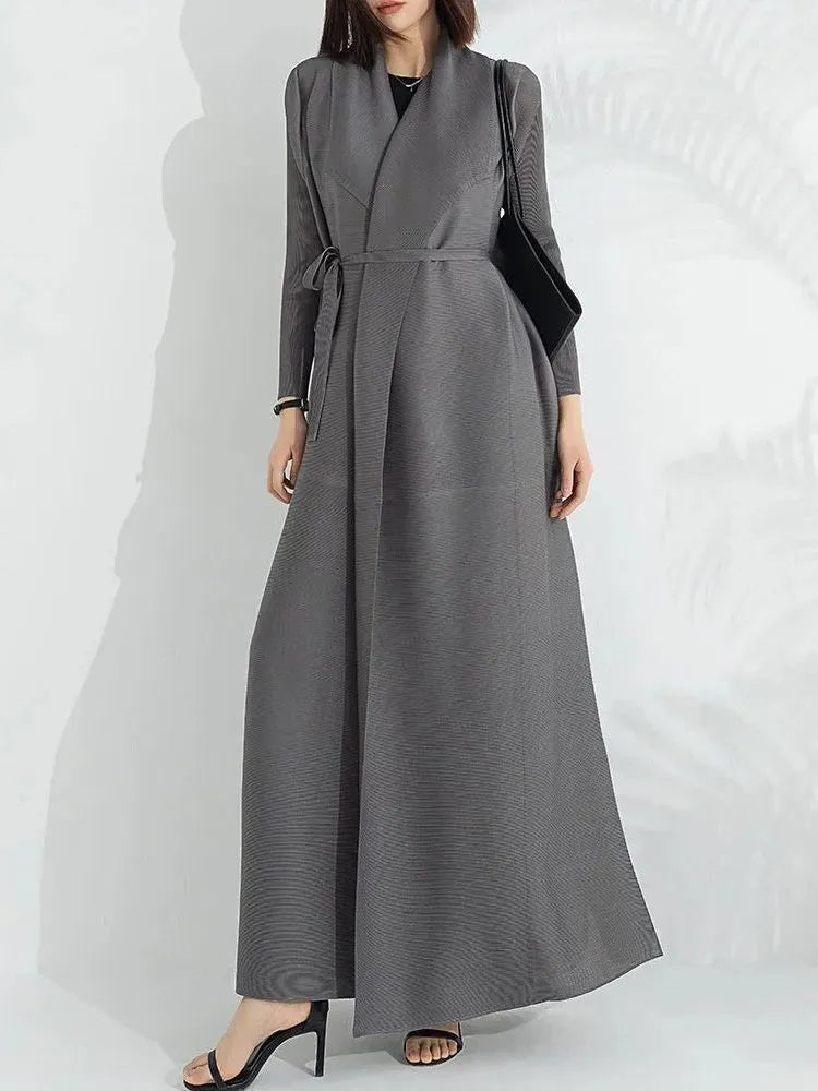 Alyssia Women's A-Line Belted Wrap Maxi Dress
