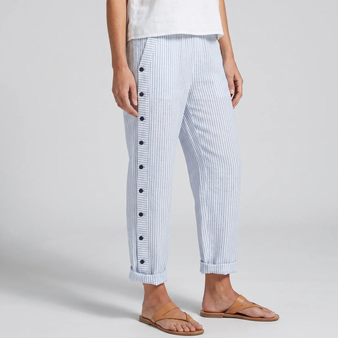 Amika Women's Striped Cropped Trousers