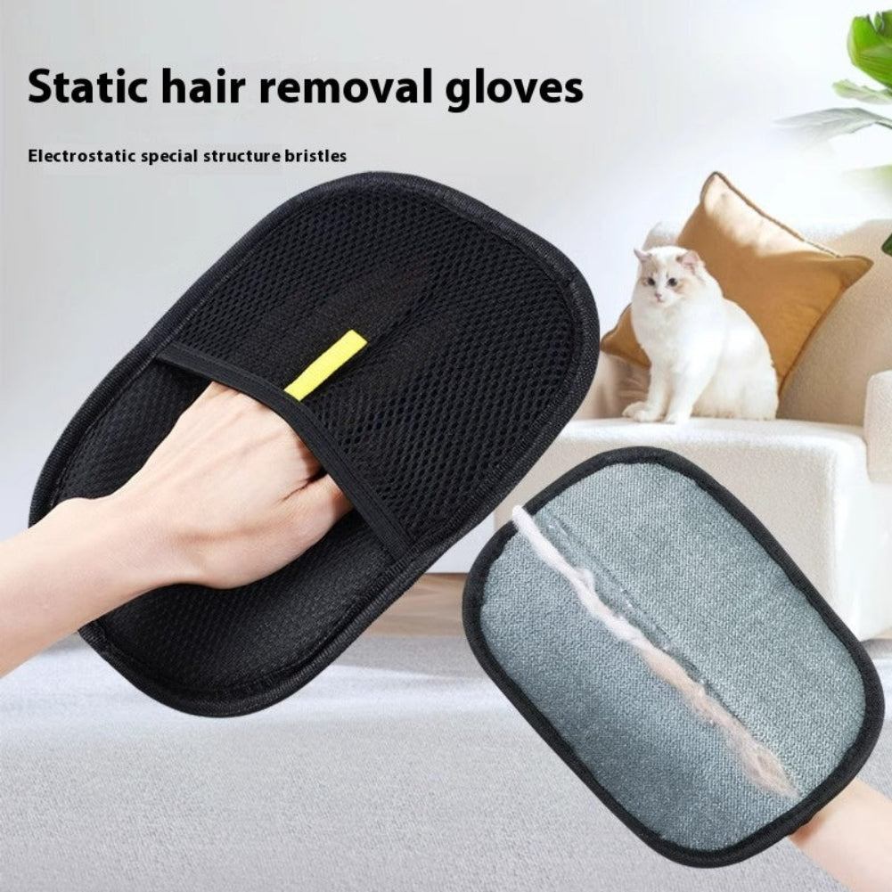 Pet Hair Remover Mitt Pet Hair Remover Gloves Deshedding Brush Glove For Dog Cat Rabbit With Long Short Curly Hair