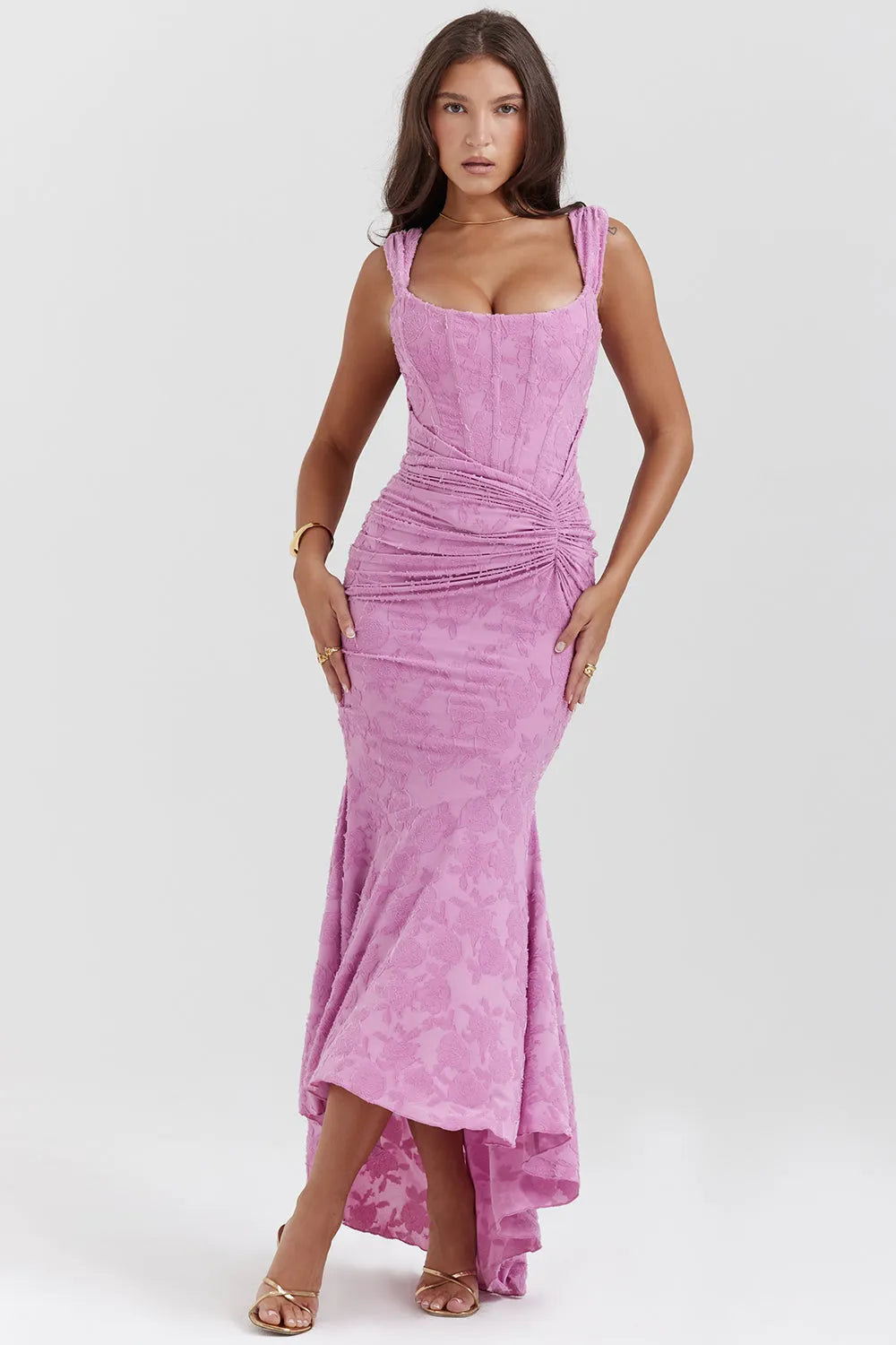 Charlotte Women's Ruched Bodycon Maxi Dress