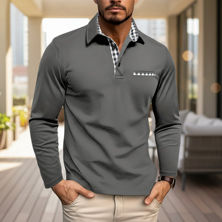 Men’s Classic Long-Sleeve Summer Polo