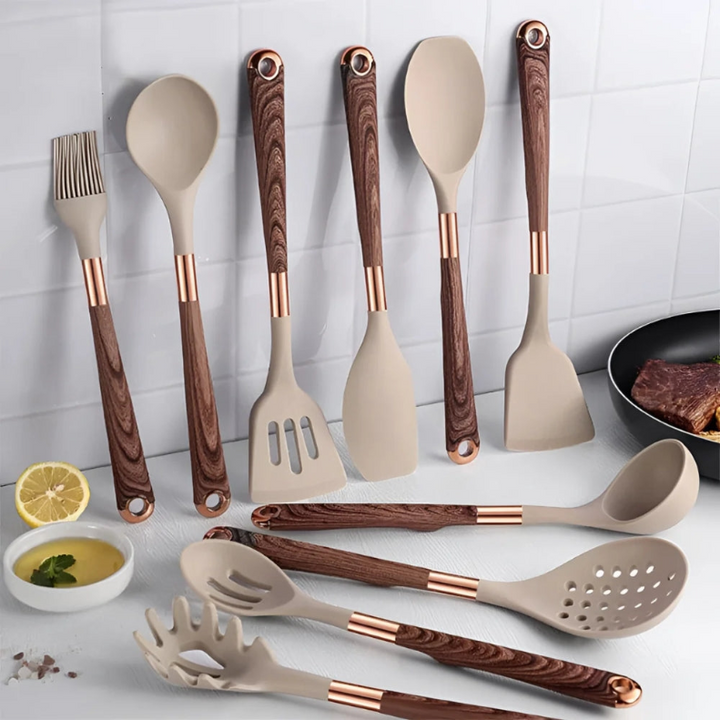 10-Piece Silicone Kitchen Utensil Set