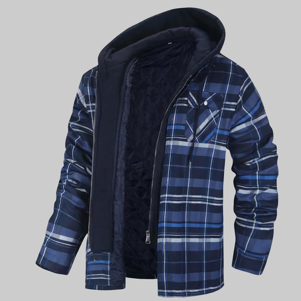 Checkered Jacket for Men with Timeless Elegance
