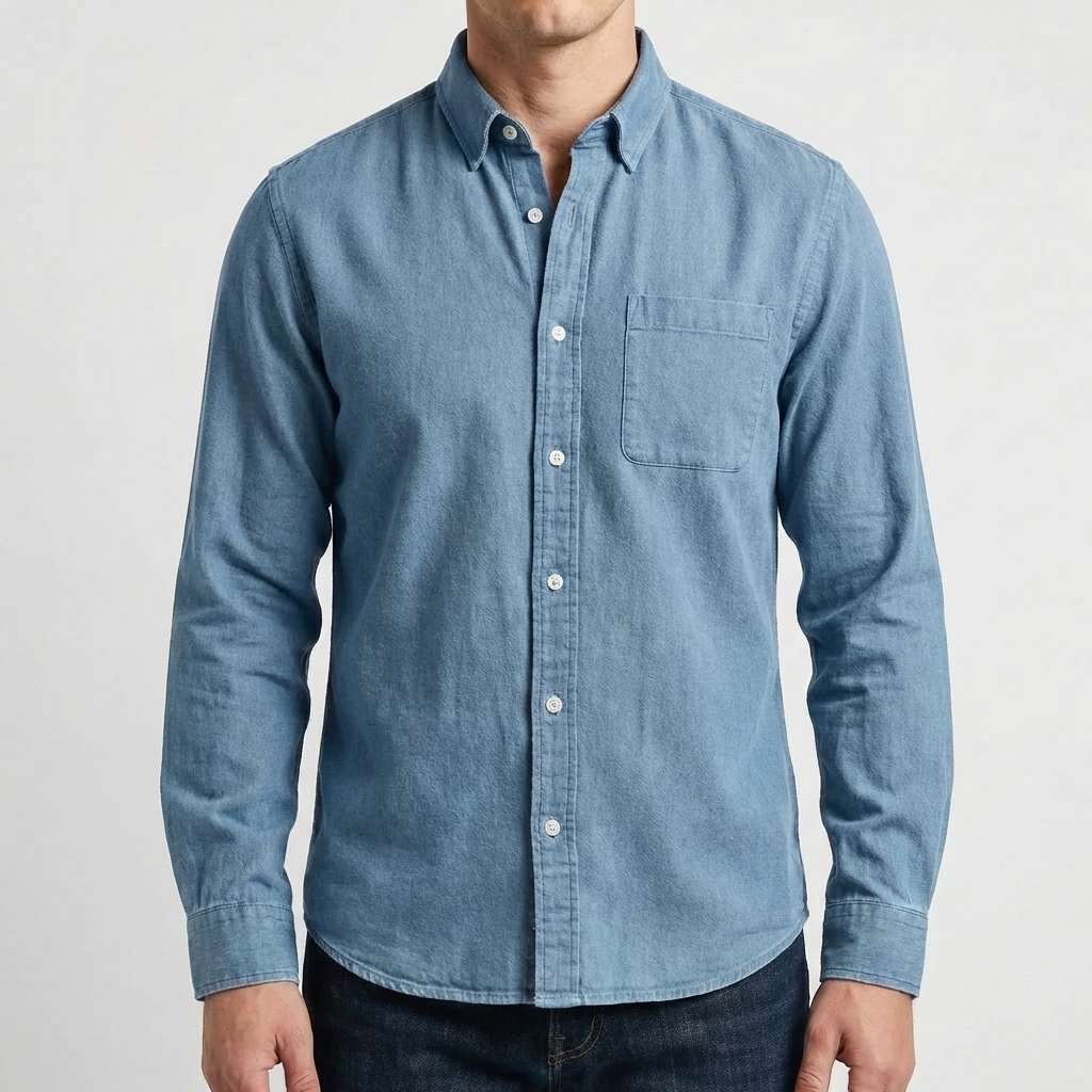 Long Sleeve Button-Up Casual Shirt