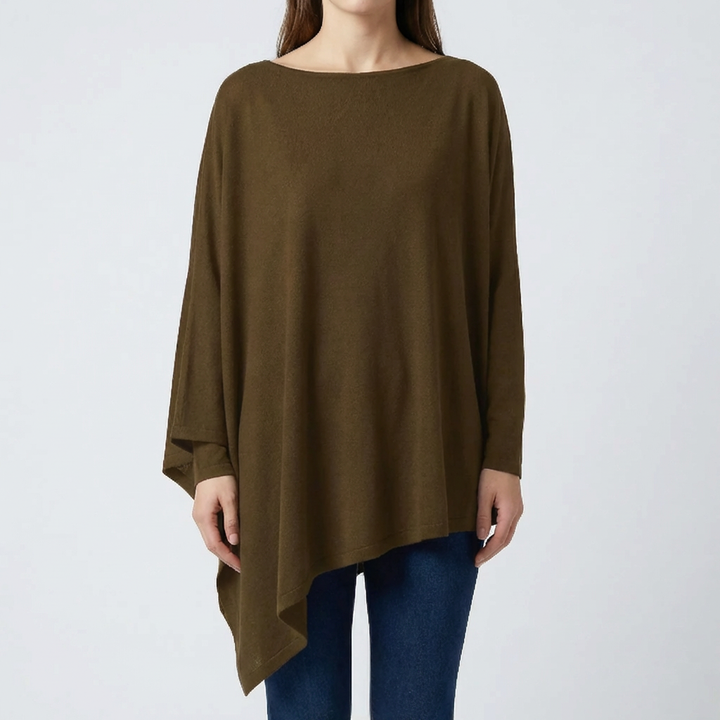 Long Sleeve Asymmetric Hem Shirt for Women