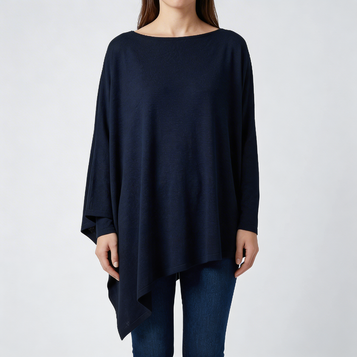 Long Sleeve Asymmetric Hem Shirt for Women