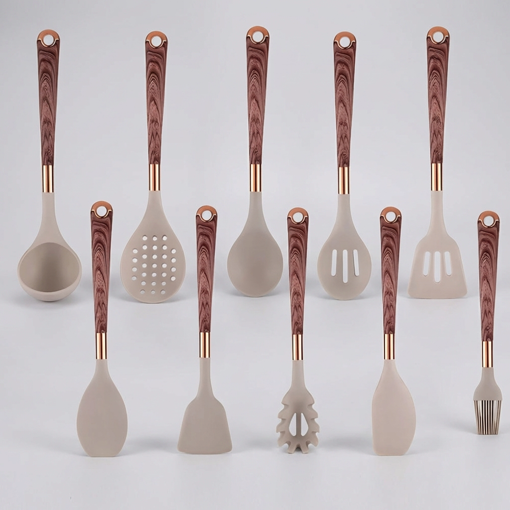 10-Piece Silicone Kitchen Utensil Set