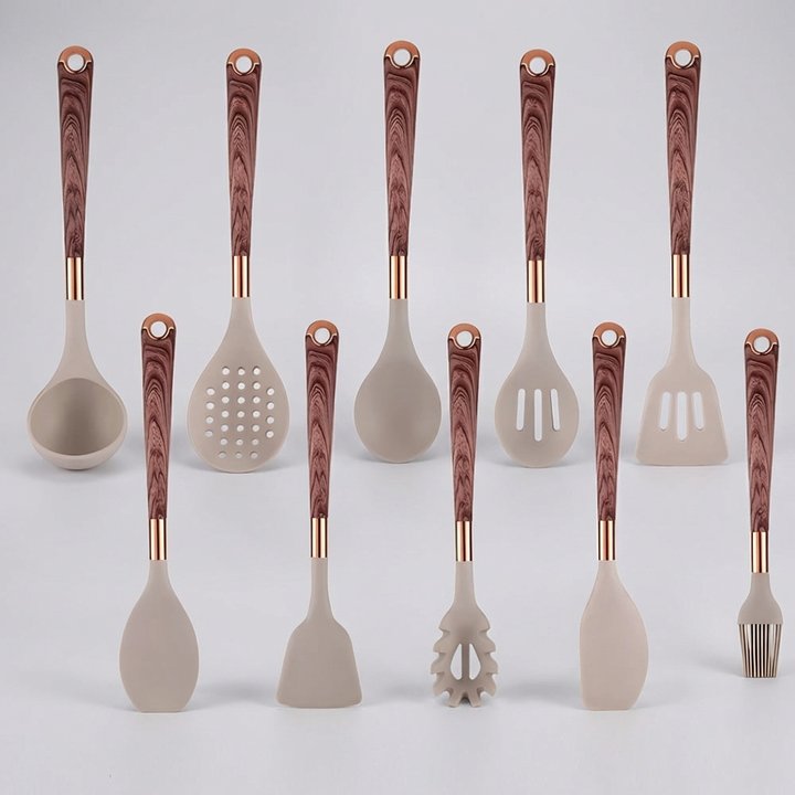 10-Piece Silicone Kitchen Utensil Set