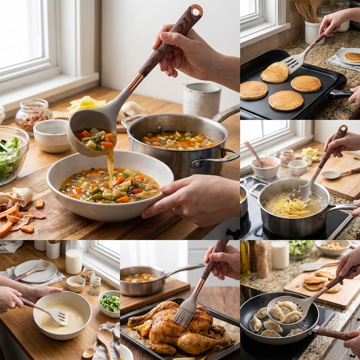 10-Piece Silicone Kitchen Utensil Set
