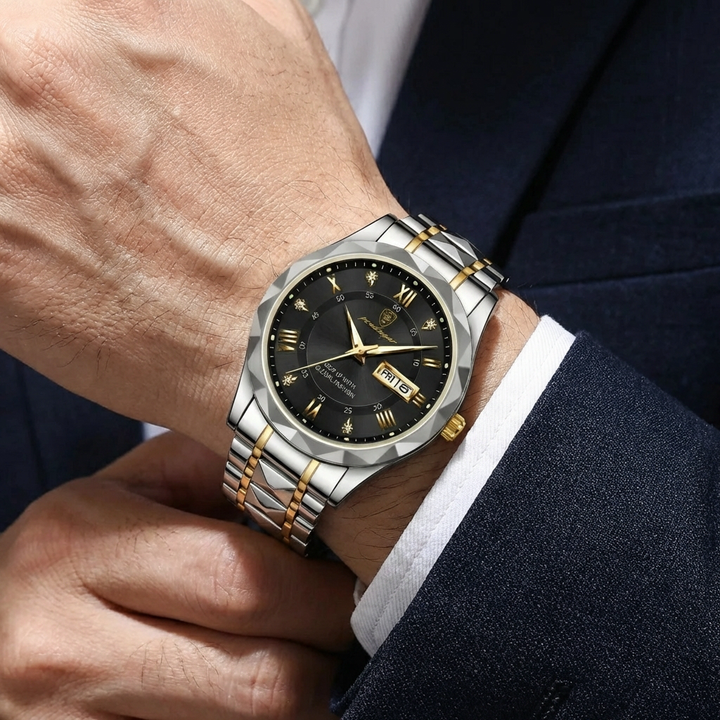 Quartz Watch With Date Display