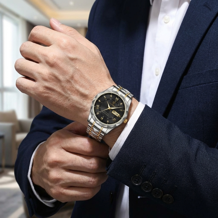 Quartz Watch With Date Display