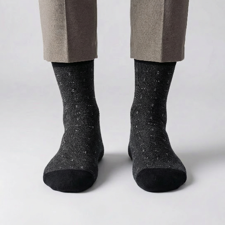 Classic Checked Pattern Crew Socks for Men